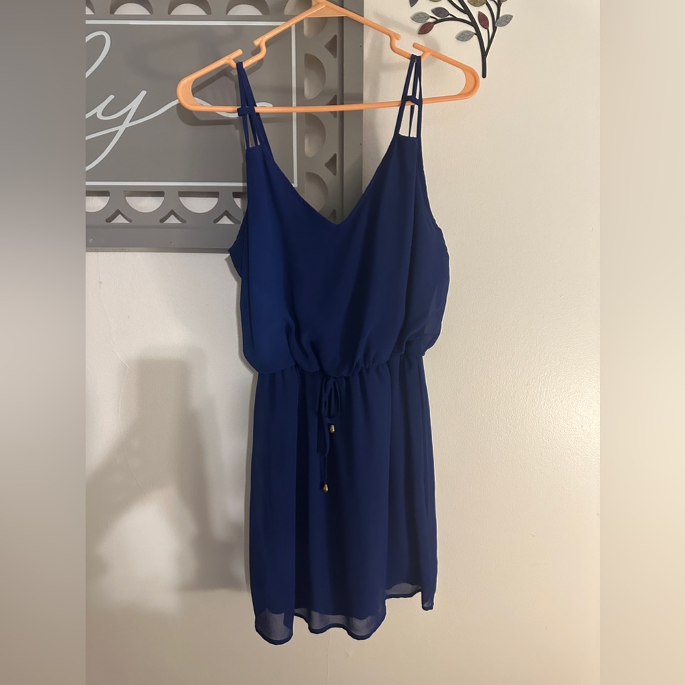 Dark blue dress